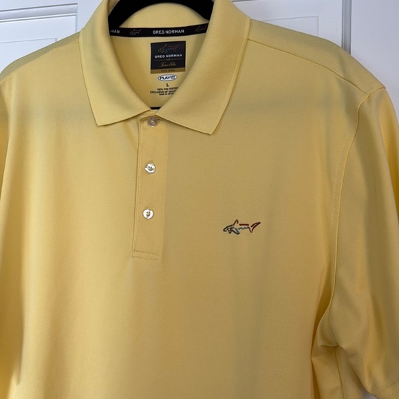 Greg Norman Collection Yellow Polo Shirt Short Sleeve. Size L - Picture 2 of 4